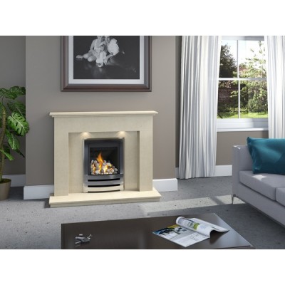 J&R HILL Milwich micro-marble fireplace